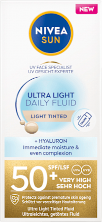Sonnenfluid Gesicht Ultra light getönt NIVEA SUN