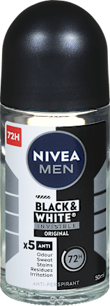 Deodorant roll-on Black & White Invisible Original NIVEA MEN