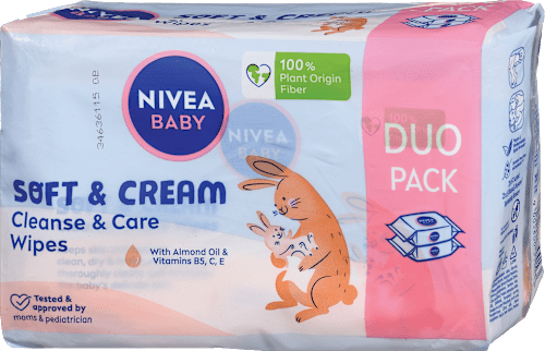 Vlažni čistilni robčki Soft & Cream NIVEA BABY