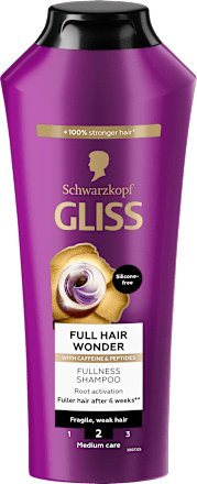 Šampón na krehké vlasy Full Hair Wonder Schwarzkopf GLISS