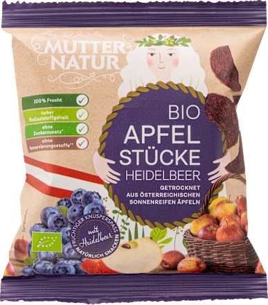 Trockenfrüchte Apfel mit Heidelbeeren MUTTER NATUR