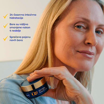 Q10 EXTRA NOURISHING noćna krema protiv bora NIVEA