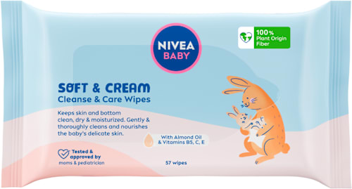 Vlažni čistilni robčki Soft & Cream NIVEA BABY