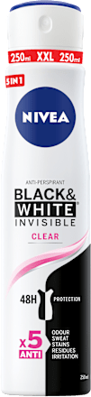 Black & White Invisible dezodorans u spreju Clear NIVEA