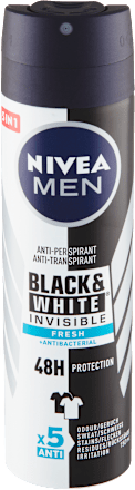 BLACK AND WHITE INVISIBLE - dezodorans u spreju NIVEA MEN