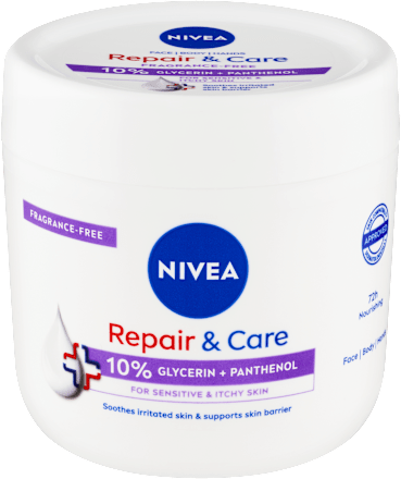 REPAIR & CARE krema za telo bez mirisa, za osetljivu kožu NIVEA