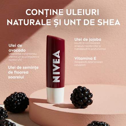 Balsam pentru buze Blackberry Shine NIVEA