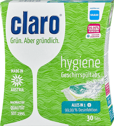 Geschirrspül-Tabs hygiene claro