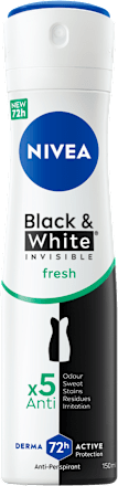 Black&White Invisible Fresh dezodorans u spreju NIVEA