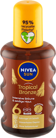 Olej na opaľovanie v spreji s karoténom OF 6 NIVEA SUN