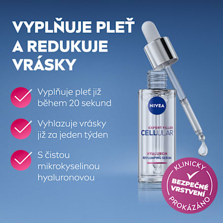 Cellular Expert Filler hyaluronové sérum NIVEA