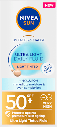 Слънцезащитен флуид за лице Ultra Light, SPF 50+ NIVEA SUN