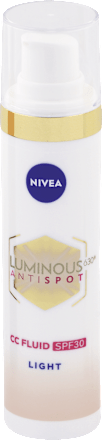 CC fluid proti pigmentovým škvrnám Luminous 630° Antispot 3v1 s OF 30 - Light NIVEA