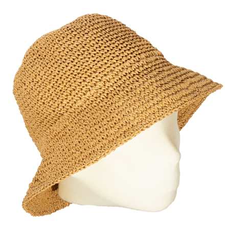 Bucket Hut geflochten in Beige keine Marke