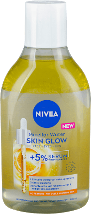 SKIN GLOW micelarna voda sa 5% vitamin C i E seruma NIVEA
