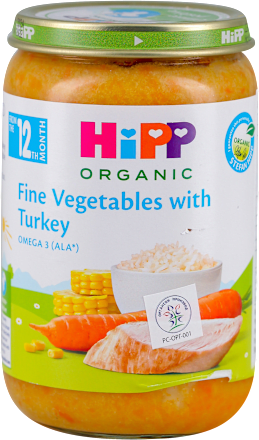 ORGANIC kašica - povrće sa ćuretinom , od 12. meseca HiPP