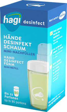 Desinfektionsschaum Mini für Hände Nachfüller hagi