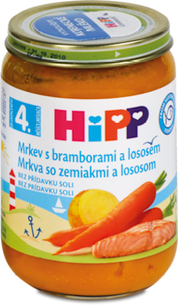 příkrm Karotka s bramborami a lososem HiPP