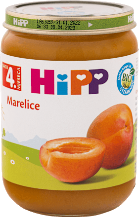 EKO voćna kašica – marelice, 5 + mj. HiPP