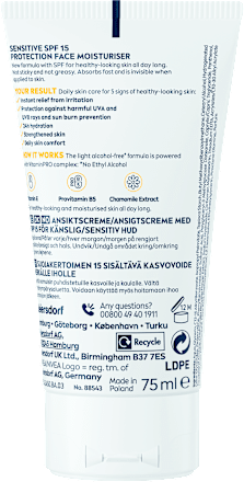  Cremă de față SENSITIVE cu SPF 15 NIVEA MEN