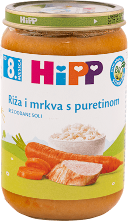BIO kašica - riža i mrkva s puretinom HiPP