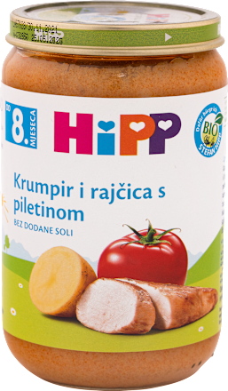 EKO kašica od krumpira, rajčice i piletine, 8 + mj. HiPP