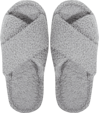 Hausschuhe Grau Größe L ACCESSOIRES