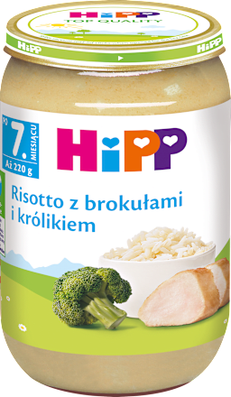 Risotto z brokułami i królikiem HiPP