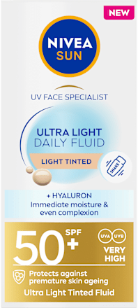 Sonnenfluid Gesicht Ultra light getönt LSF 50+ NIVEA SUN