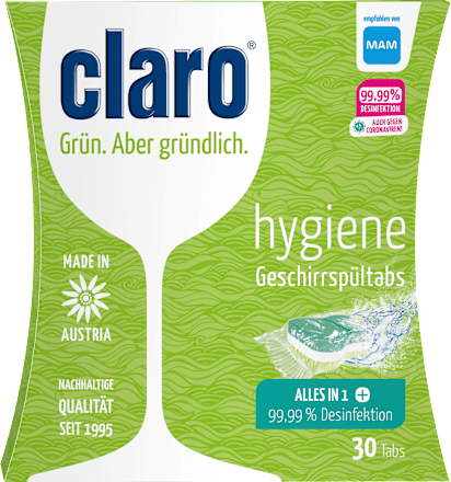 Geschirrspül-Tabs hygiene claro