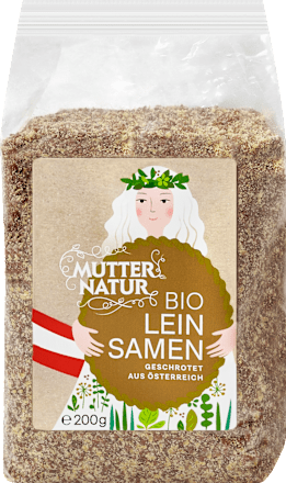 Leinsamen Bio geschrotet MUTTER NATUR