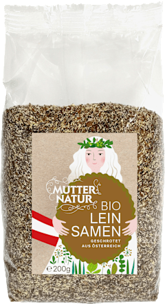 Leinsamen Bio geschrotet MUTTER NATUR