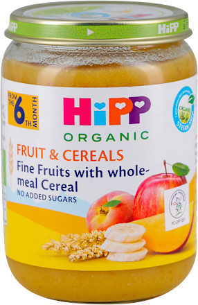 ORGANIC blaga voćna kašica - voće i žitarice, od 6. meseca HiPP