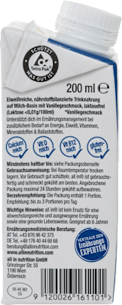 Trinkmahlzeit Protein Complete Vanille allin