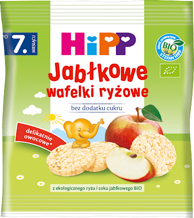 Jabłkowe wafelki ryżowe BIO HiPP