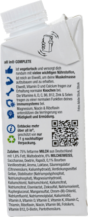 Trinkmahlzeit Protein Complete Vanille allin