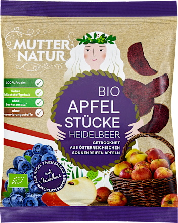 Trockenfrüchte Apfel mit Heidelbeeren MUTTER NATUR