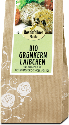 Trockenmischung Bio Grünkern Laibchen Rosenfellner Mühle