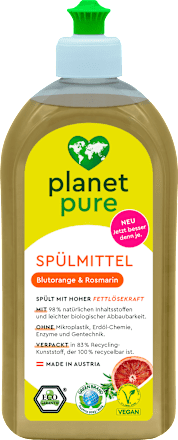 Spülmittel Blutorange & Rosmarin planet pure