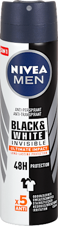 Antiperspirant Black & White Invisible Utimate Impact NIVEA MEN