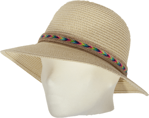 Strohhut mit Bast-Band PURSET