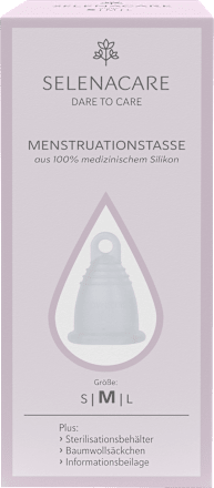 Menstruationstasse Größe M Transparent SELENACARE