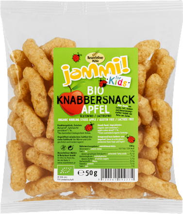 Bio Knabbersnack Apfel Rosenfellner Mühle