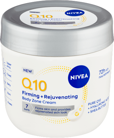 Spevňujúci remodelačný telový krém Firming + Rejuvenating Q10 NIVEA