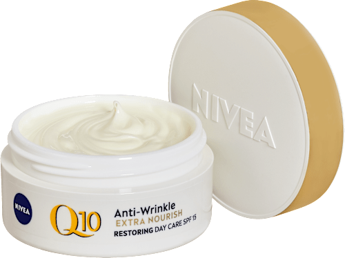 Výživný pleťový denný krém proti vráskam Q10 Extra Nourish OF 15 NIVEA