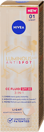 Luminous630 Pigmentfoltok elleni CC fluid világos NIVEA