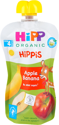 HiPPis voćni pire - jabuka i banana, 4+ meseca  HiPP