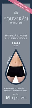 Unterwäsche Inkontinenz Boxer Herren Gr. M SOUVERÄN