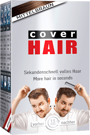 Streuhaar Haarverdichter medium brown Cover Hair
