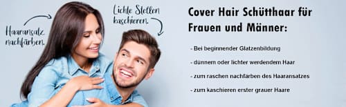 Streuhaar – Nr. 1 - 2 Black Cover Hair
